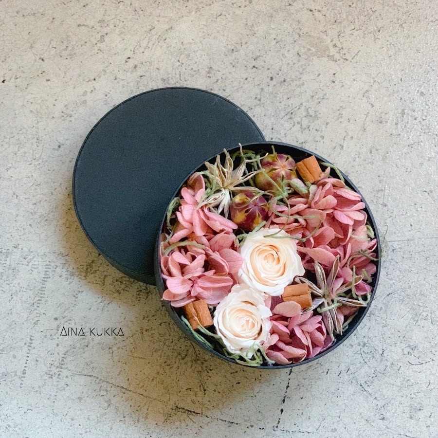 [Flower Box/S]カラー5種/プリザーブドフラワー